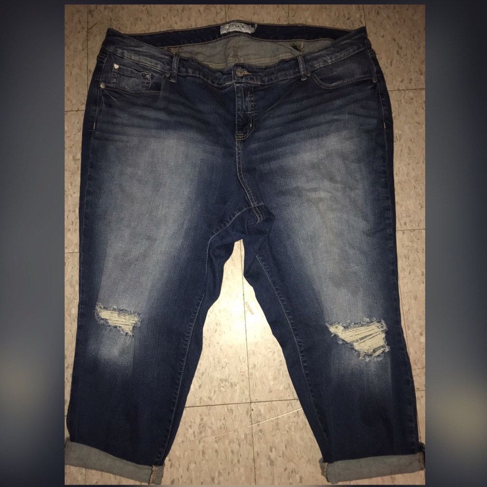 Torrid ripped jeans